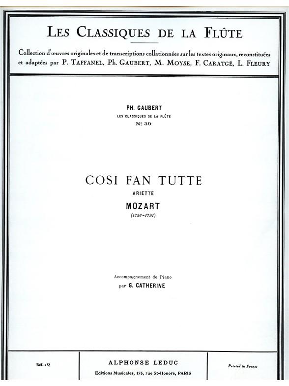 Classique Flûte N039 Cosi Fan Tutte:Ariette