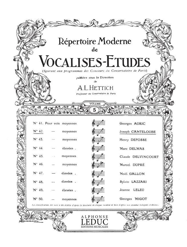 Vocalise Etude N0042