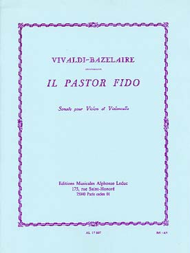 Il Pastor Fido Sonate Op. 13 (VIVALDI / BAZELAIRE)