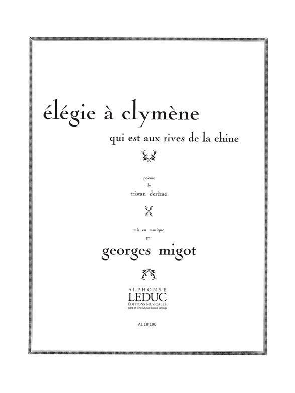 Elegie A Clymene