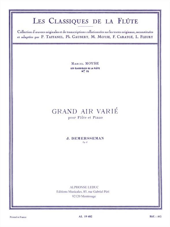 Classique Flûte N072 Grand Air Varie:Le Tremolo Op. 3