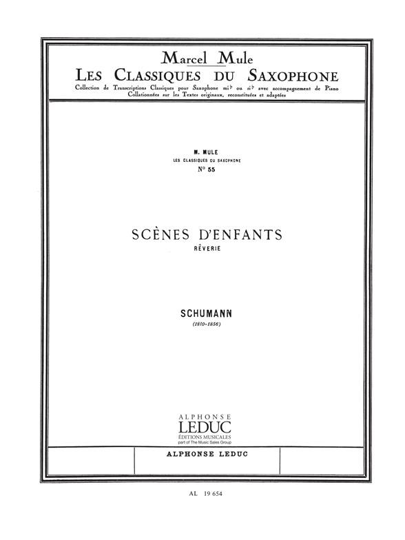 Classique Saxophone Mib N0055 Scenes D'Enfants:Rêverie