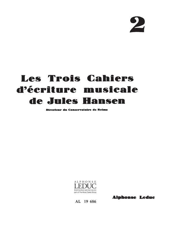 3 Cahiers D'Ecriture Musicale N02