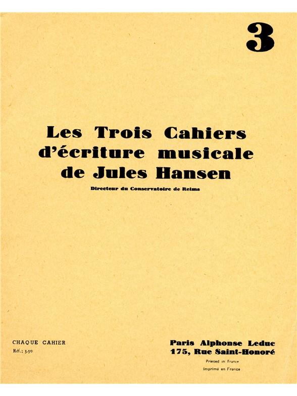 3 Cahiers D'Ecriture Musicale N03