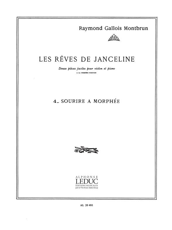 Rêves De Janceline N004:Sourire A Morphee Violon Et Piano