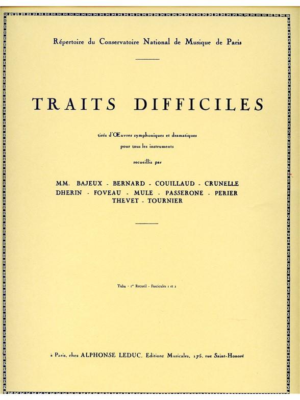 Traits Difficiles Vol.1 Fascicules 1 Et 2 Reunis