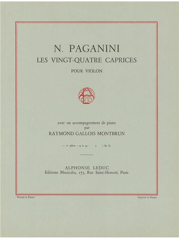 24 Caprices Vol.2 13 A 24 Violon Et Piano