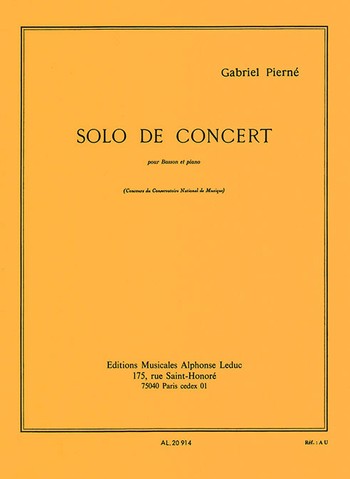 Solo De Concert Op. 35 (PIERNE)