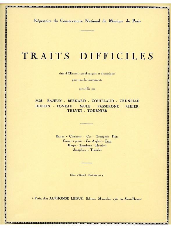 Traits Difficiles Vol.2Fascicules 3.4 Reunis