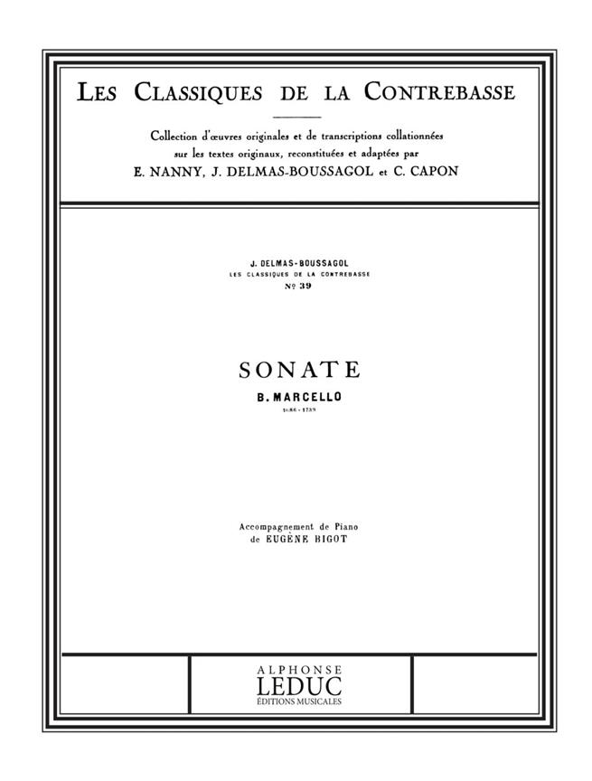 Classique Contrebasse N039 Sonate