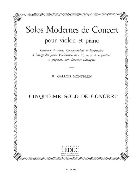 Solo De Concert N05