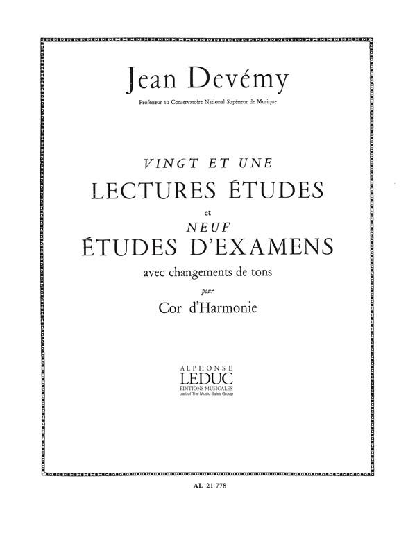 21 Lectures - Etudes Et 9 Etudes D'Examens