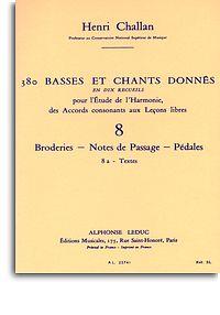 380 Basses Et Chants Donnes Vol.08 : Broderies Passage Pedales 8A Textes