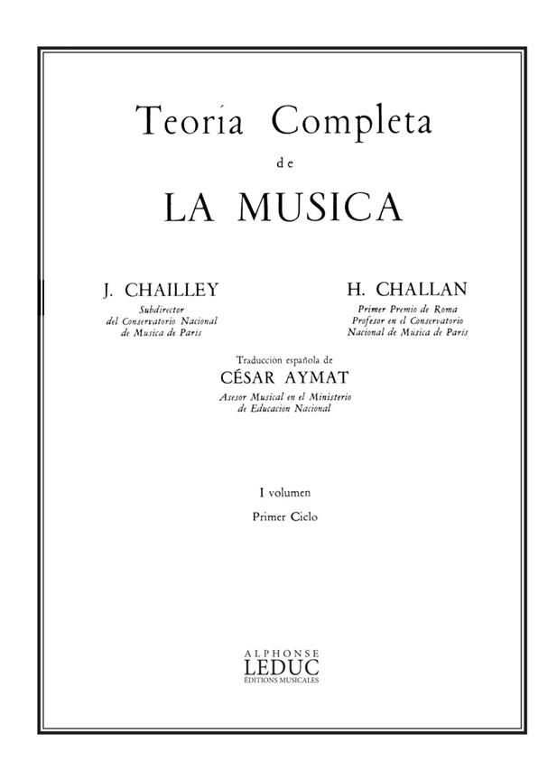 Teoria Completa De La Musica Version Espagnole Vol.1