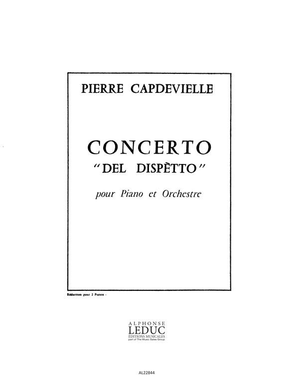 Concerto Del Dispetto (Piano Et Orch Reduction 2 Pianos