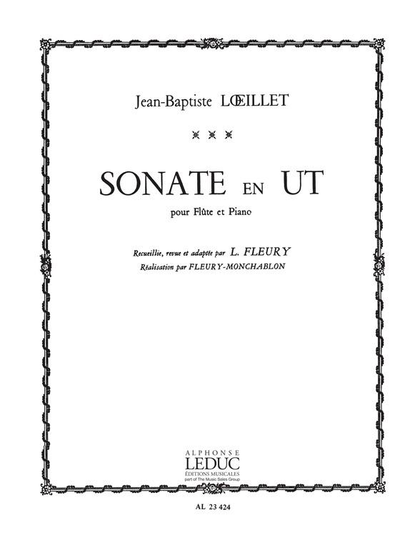 Sonate En Ut (Extrait Recueil Oeuvres Originales 17 Et 18èmes Sieclesfl. Et Piano