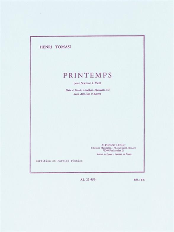 Printemps (Sextuor A Vent) (TOMASI HENRI)