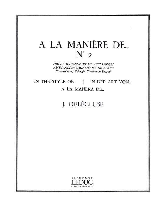 A La Maniere De N02