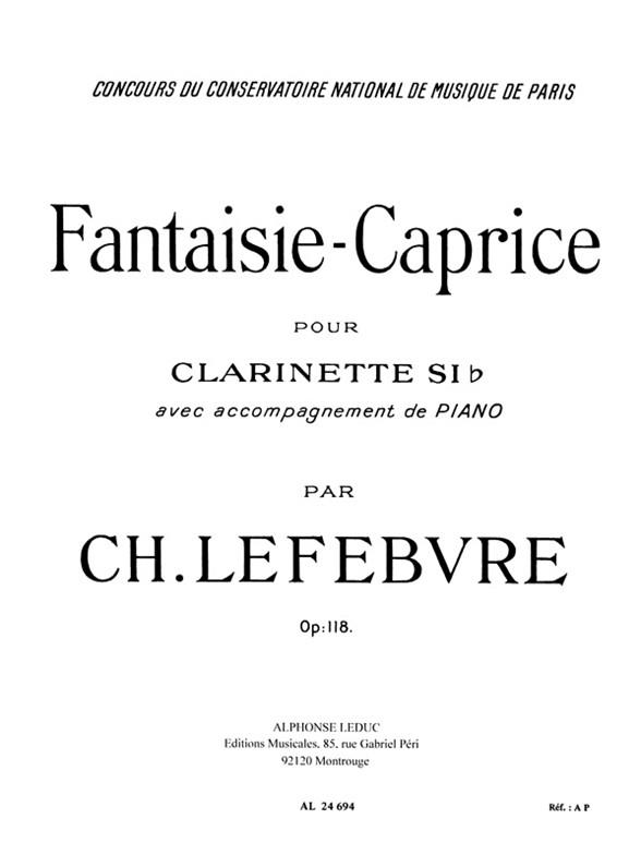 Fantaisie-Caprice Op. 118
