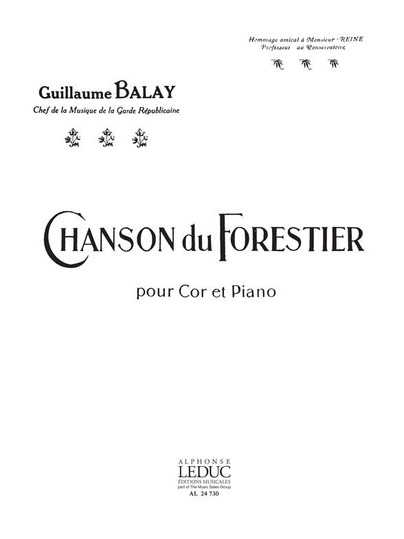 Chanson Du Forestier