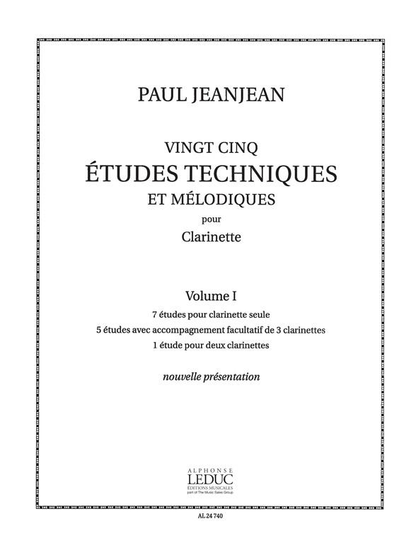 25 Etudes Techniques Et Melodiques - Vol.1
