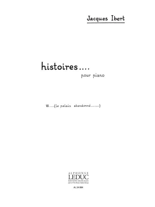 Histoires N006 Le Palais Abandonne Piano