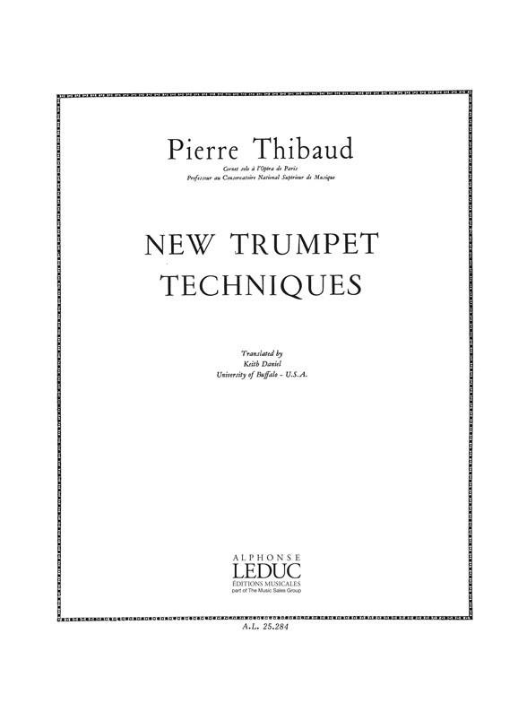 New Trumpet Techniques Version Anglaise De Tchn.Nouv.De La Trompette