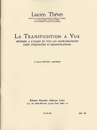 Transposition A Vue (THEVET)