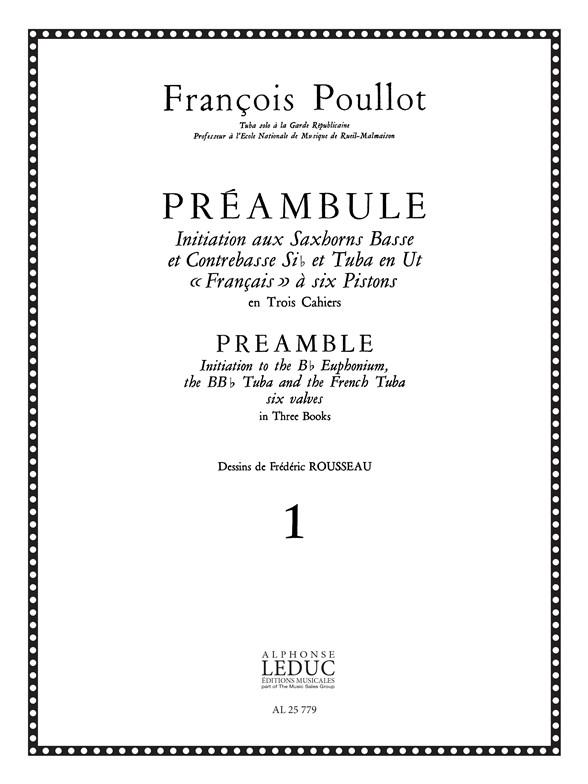 Preambule Vol.1 Saxhorn Basse/Contreb.Sib/Tuba Ut6 Pistons (POULLOT FRANCOIS)