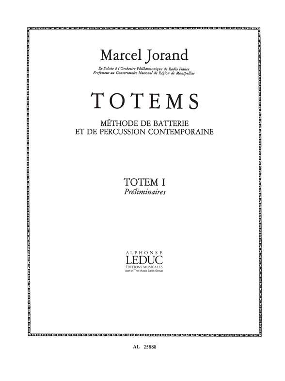 Totem 1 Preliminaires Meth.Batterie/Percussion