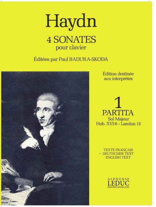 4 Sonates Pour Clavier Vol.1:Partita Sol Majhob 16/6Vers.4 Langues/Pno