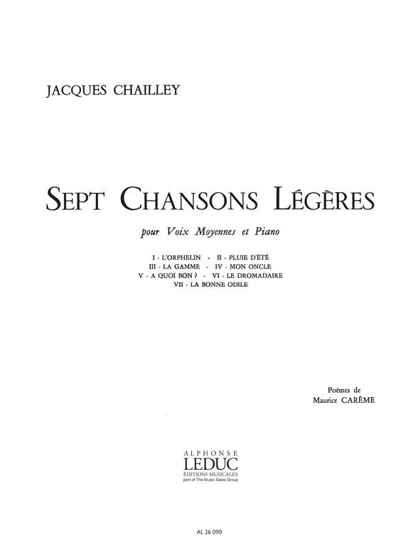 7 Chansons Legeres