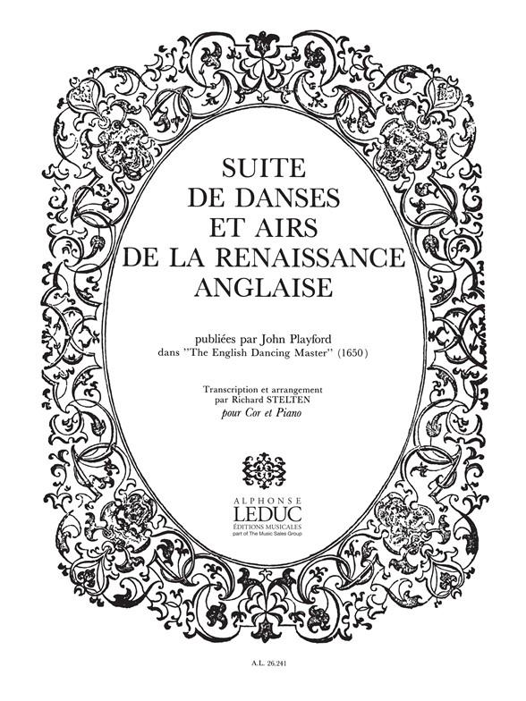 Suite De Danses Et Airs De La Renaissance Anglaise Cor Et Piano
