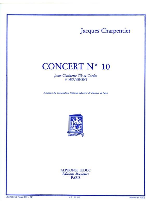 Concert N010 (Clarinette Sib Et Cordes Clarinette Et Piano 1er Mouvement