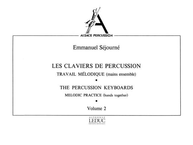 Claviers De Percussion Vol.2 Trav.Melodique Mains Ens. Coll.Alsace Percu