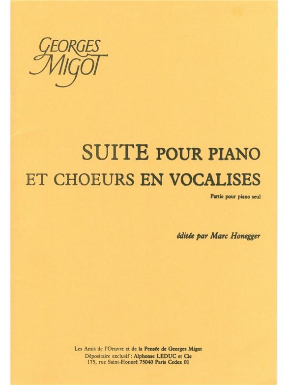 Suite Pour Piano Et Choeurs En Vocalises/Piano