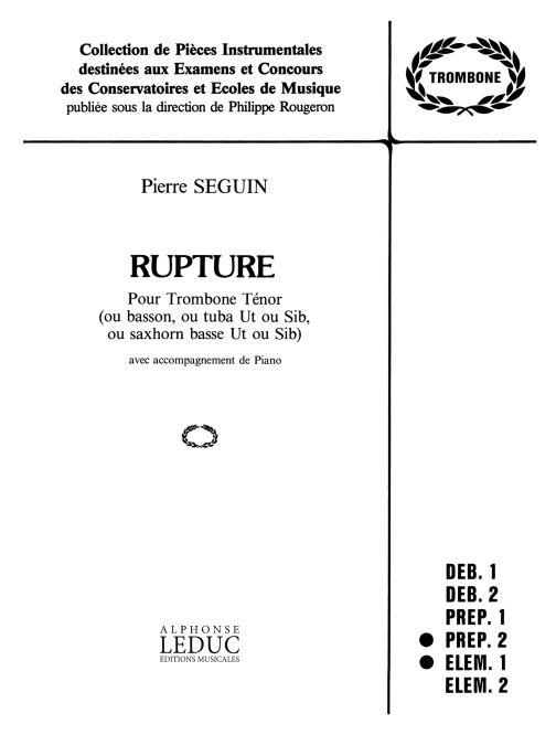 Rupture (SEGUIN JEAN-PIERRE)