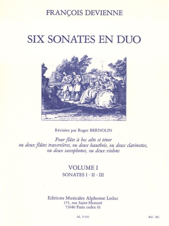 6 Sonates En Duo Vol.1/Sonates 1-2-3/Flûtes A Bec Alto Et Tenor