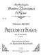 Prelude Et Fugue En Mi Mineur Petit/Clas N043/Orgue