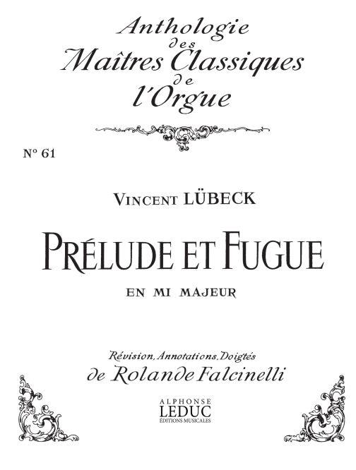 Prelude Et Fugue En Mi Majeur Clas N061/Orgue