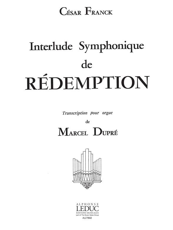 Interlude Symphonique De Redemption/Orgue