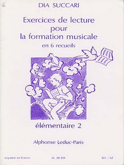 Exercices De Lecture Pour La Formation Musicale - Vol.6 - Elémentaire 2 (SUCCARI DIA)