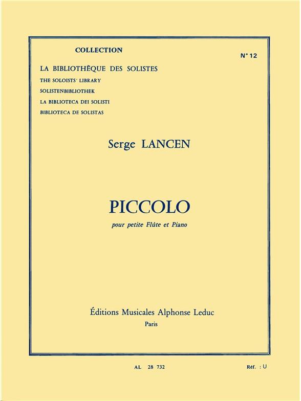 Piccolo Petite Flûte Et Piano Lm012