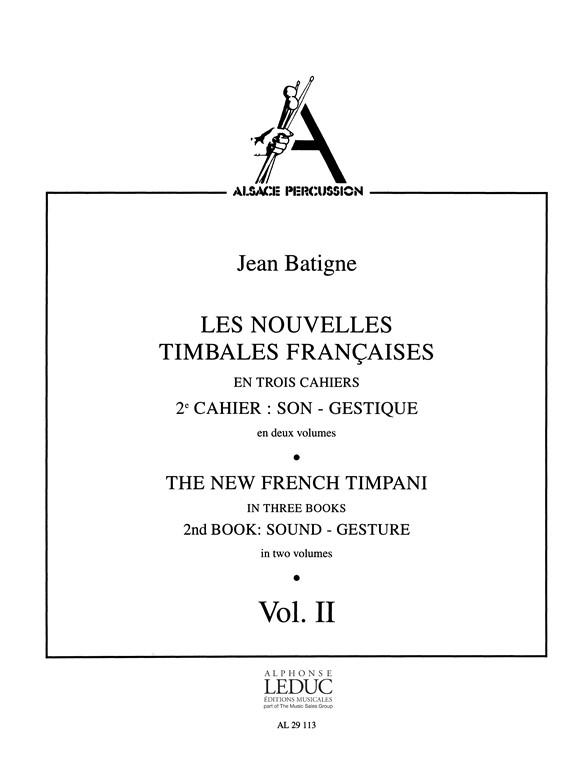 Nouvelles Timbales Francaises Vol.2 - Cahier 2 : Son - Gestique