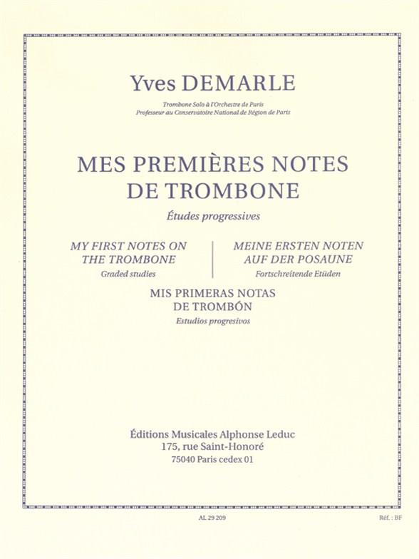 Mes Premieres Notes De Tromb. Etudes Progressives