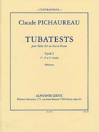 Tubatests 'Cuivrotests' Cycle 1/Tuba Ut Ou Sib Et Piano (PICHAUREAU)