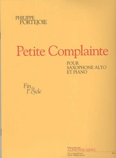 Petite Complainte (PORTEJOIE PHILIPPE)