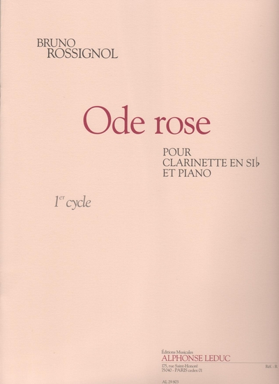 Ode Rose (ROSSIGNOL BRUNO)