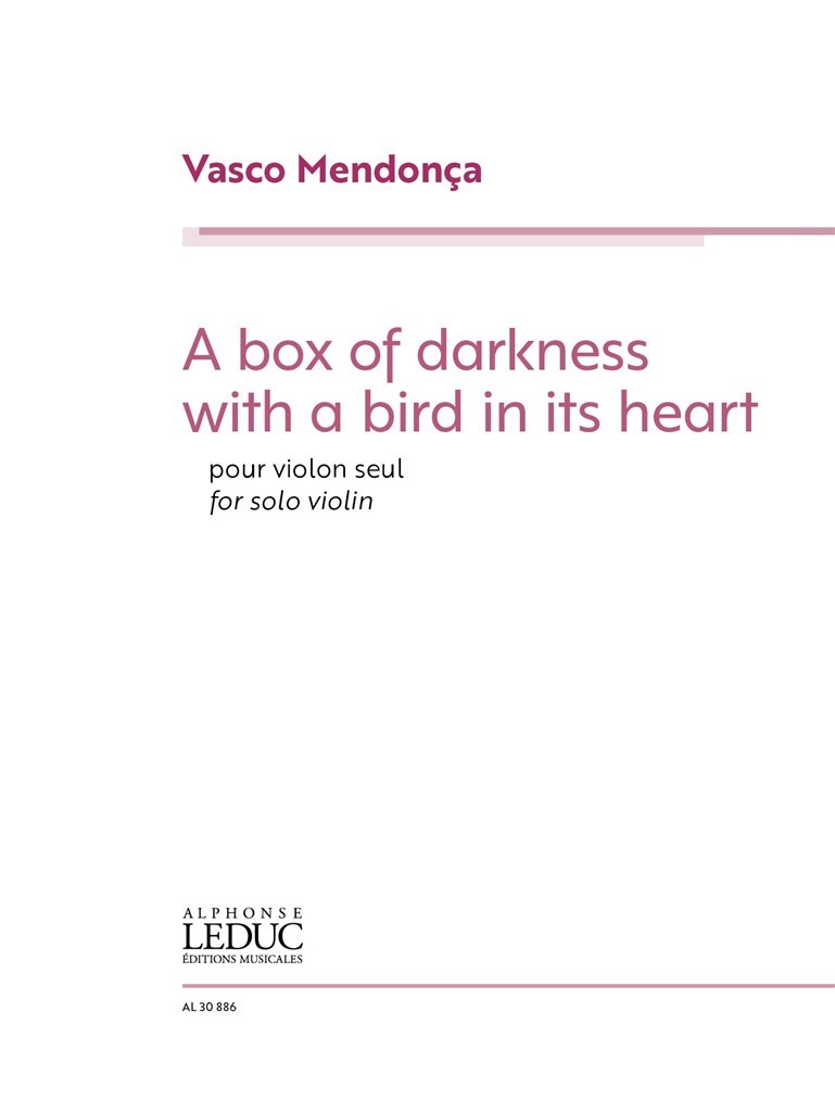 A Box of Darkness With a Bird in Its Heart (MENDONCA VASCO)