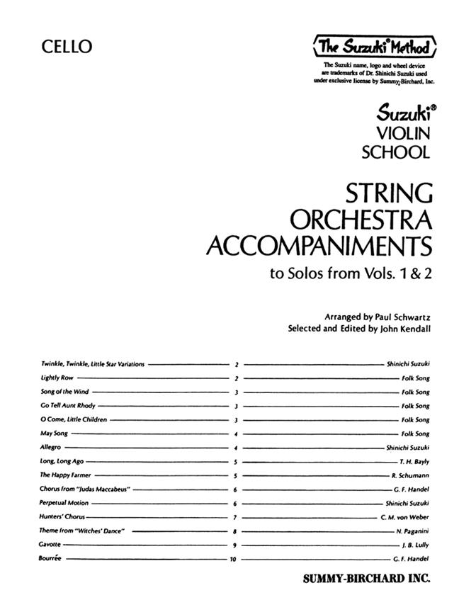 String Orch.Accomp.1 - 2 (SUZUKI SHINICHI)